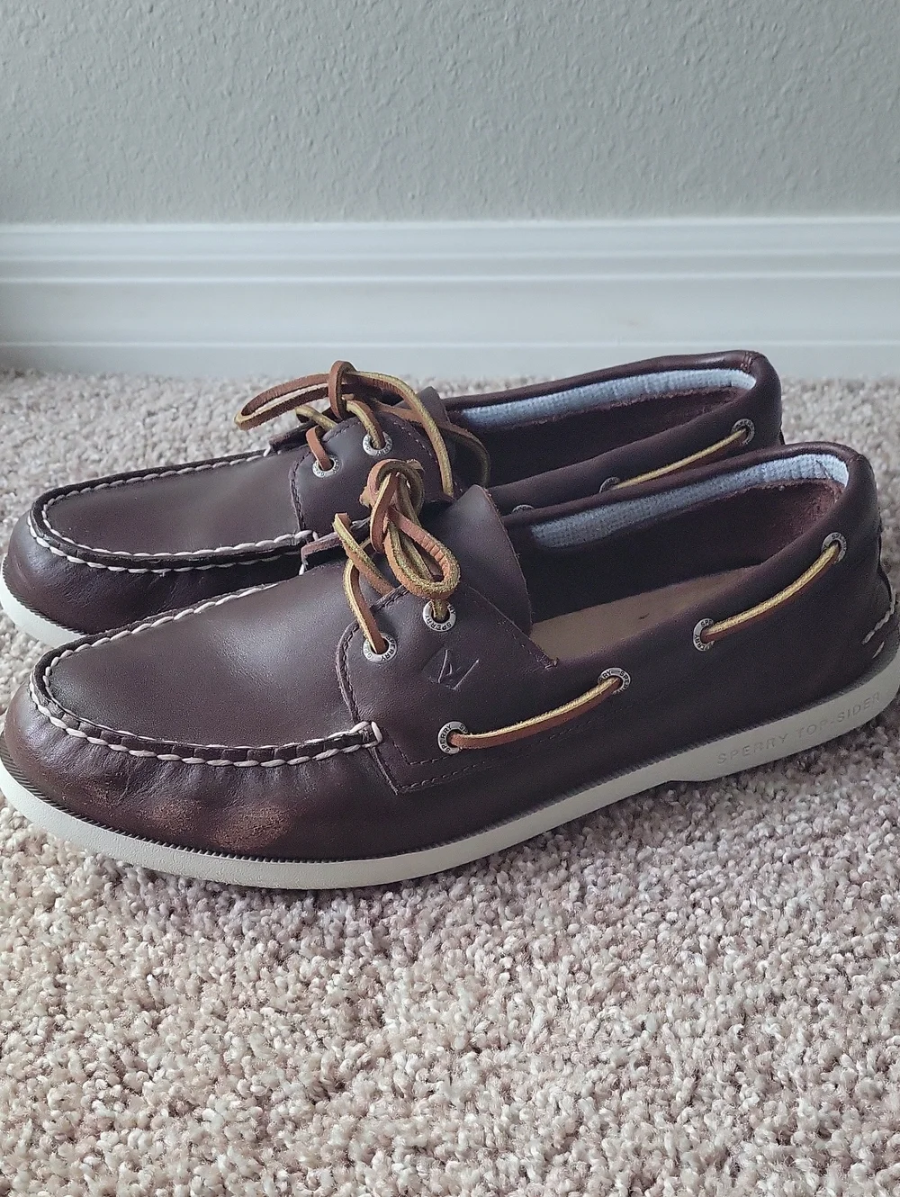 Sperry's Men's Brown Leather Boat Shoes